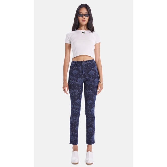 MOTHER Floral Dazzler Hover Jeans - Picture 1 of 11